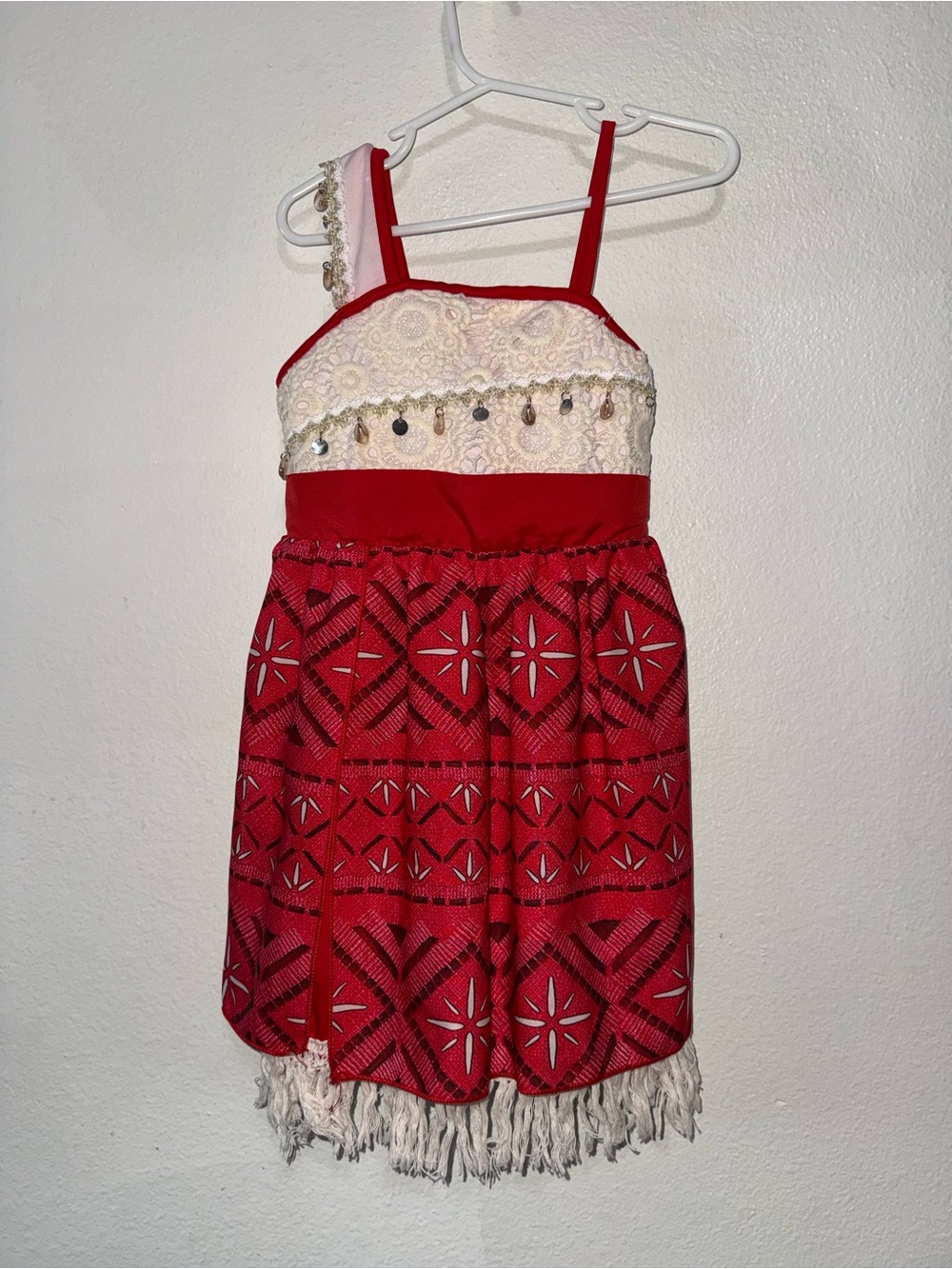 Disney Red and Cream Island Dance Costume